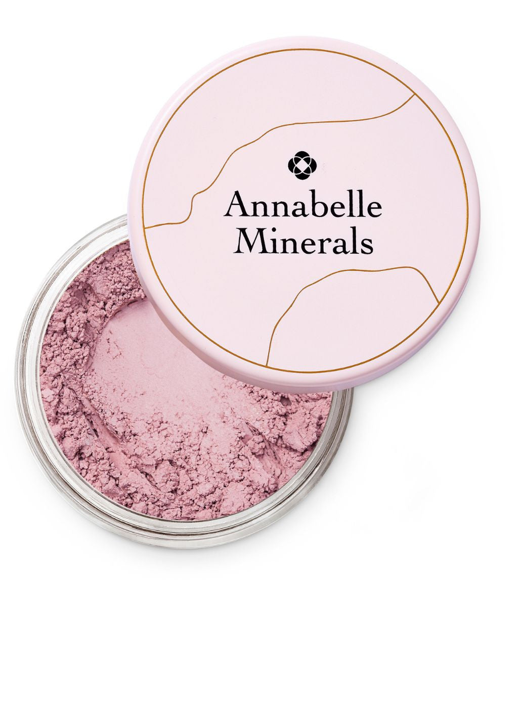 Pojemnik z glinkowym cieniem do powiek Margarita Annabelle Minerals w różowym odcieniu