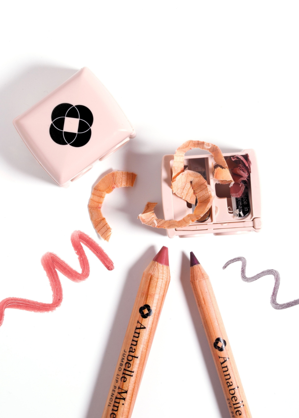 Temperino Annabelle Minerals con matita Jumbo per labbra e matita per occhi