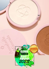 Kompaktowe podkłady mineralne Annabelle Minerals w jasnym i ciemnym odcieniu z odznaczeniem Najlepszy wybór Global Green Beauty Awards 2025